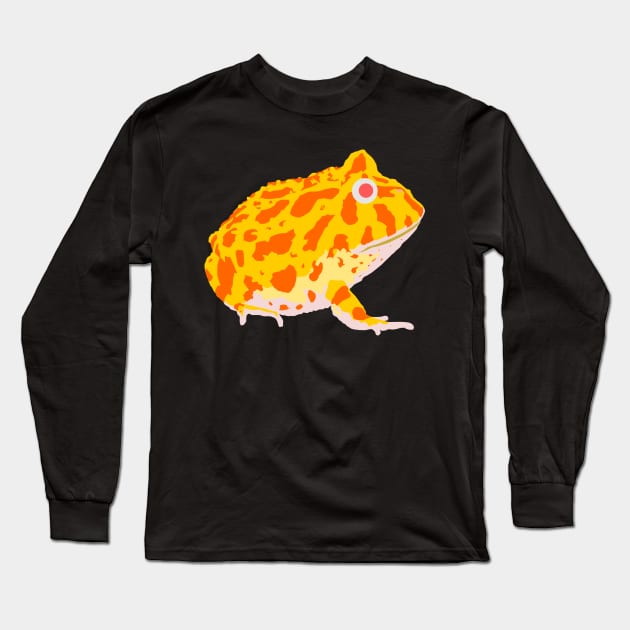 Albino Pacman frog Long Sleeve T-Shirt by stargatedalek